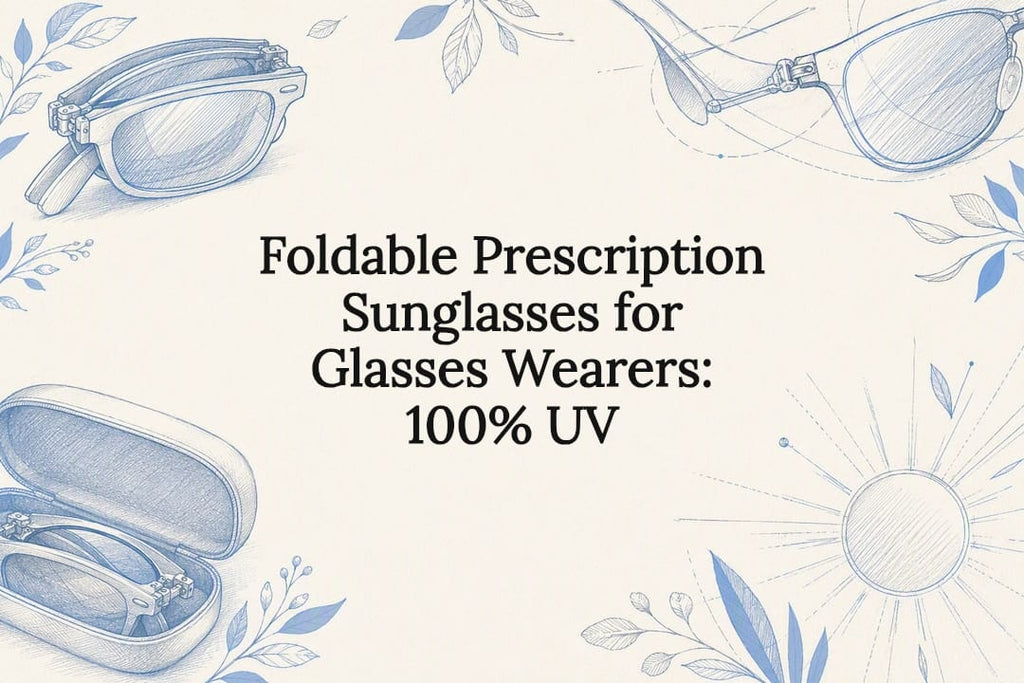 Foldable Prescription Sunglasses for Glasses Wearers: 100% UV