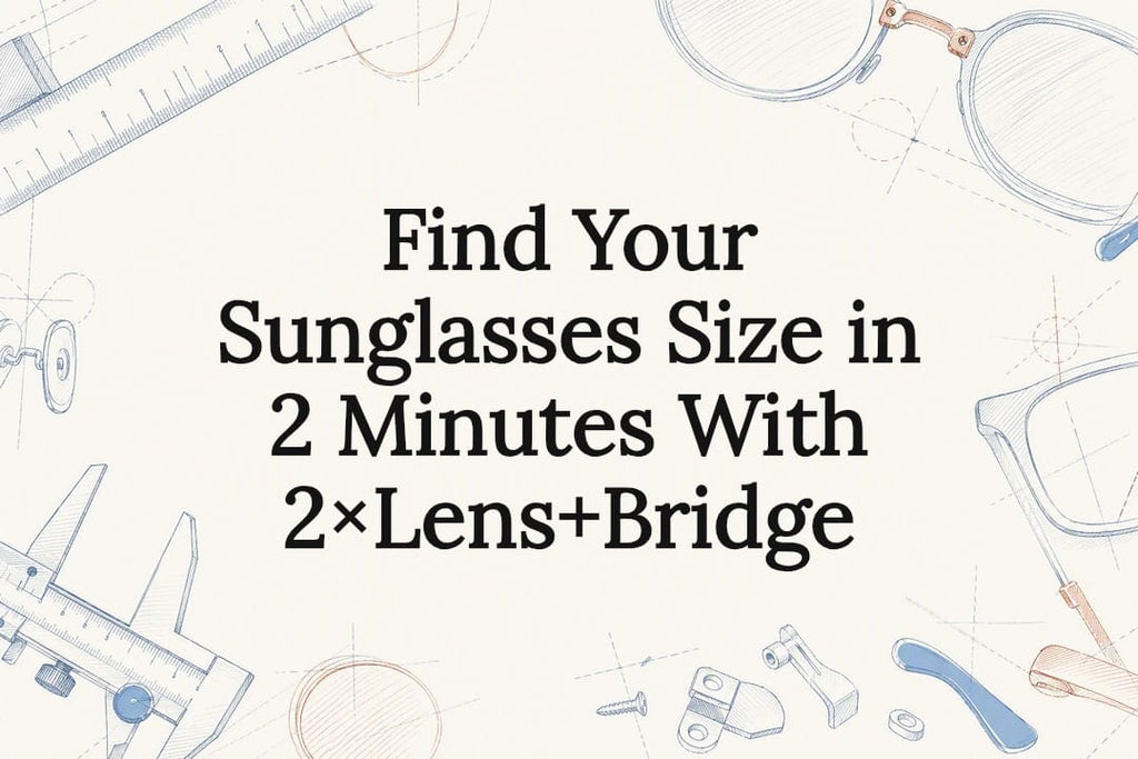 Find Your Sunglasses Size in 2 Minutes With 2×Lens+Bridge