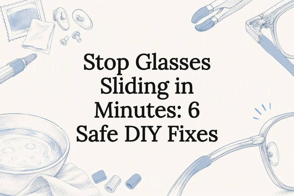 Stop Glasses Sliding in Minutes: 6 Safe DIY Fixes