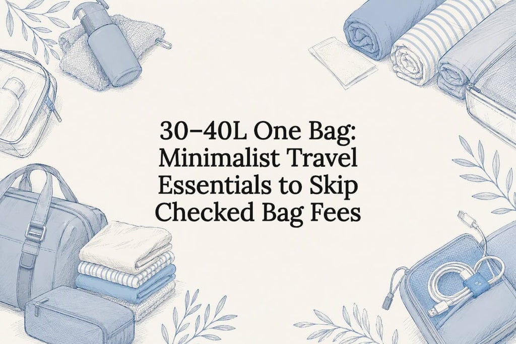 30–40L One Bag: Minimalist Travel Essentials to Skip Checked Bag Fees