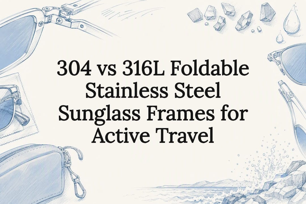 304 vs 316L Foldable Stainless Steel Sunglass Frames for Active Travel