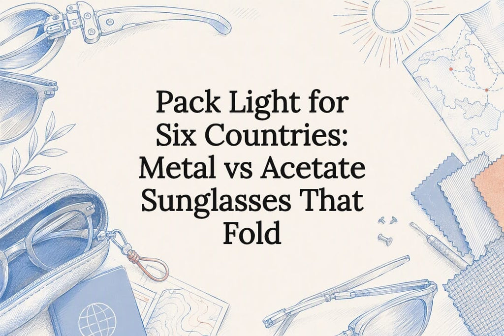 Pack Light for Six Countries: Metal vs Acetate Sunglasses That Fold