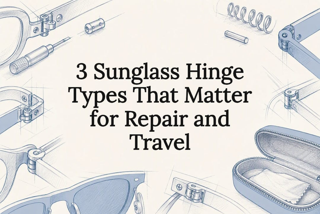 3 Sunglass Hinge Types That Matter for Repair and Travel