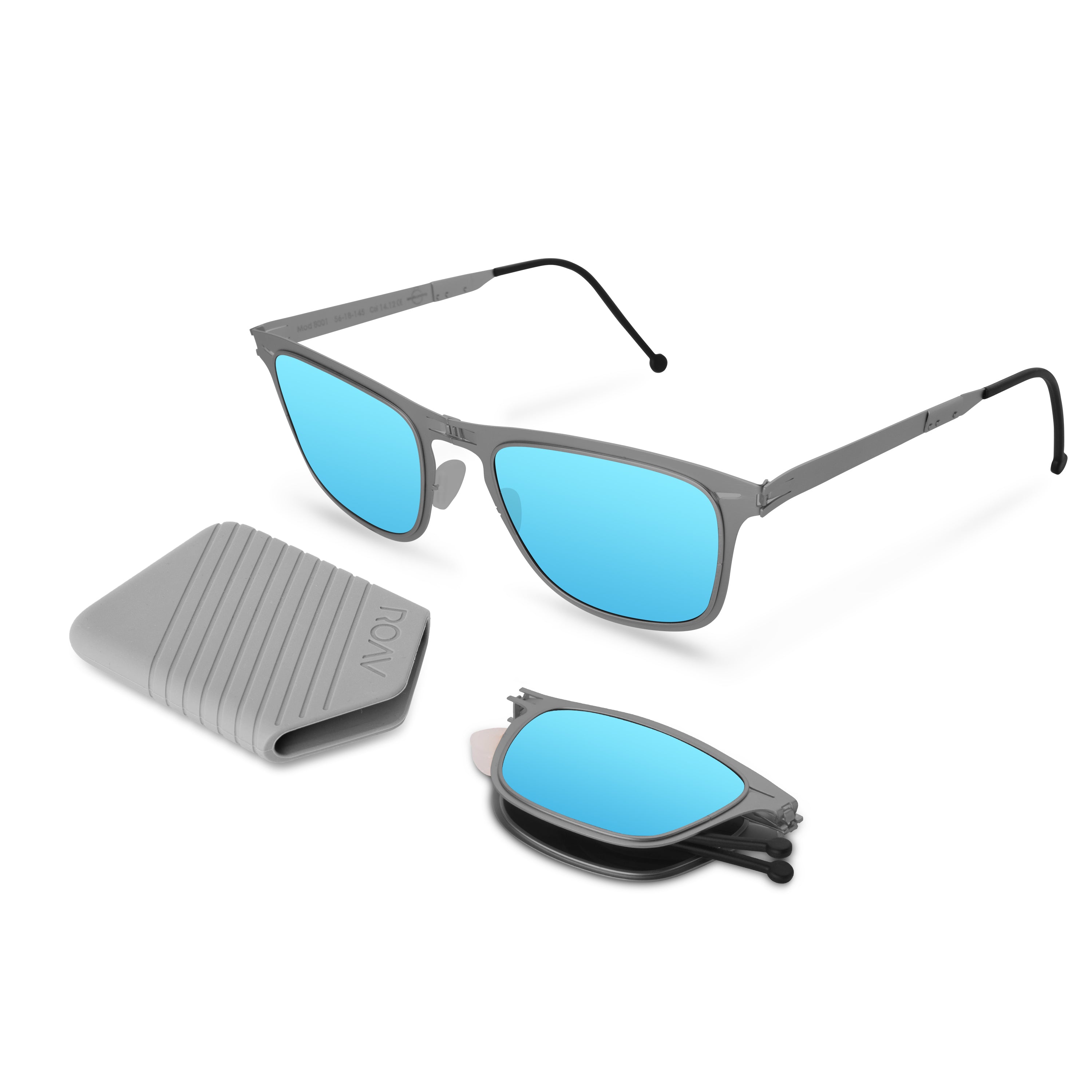 FRANKLIN Gunmetal | Sky - ROAV Eyewear | Official Retailer