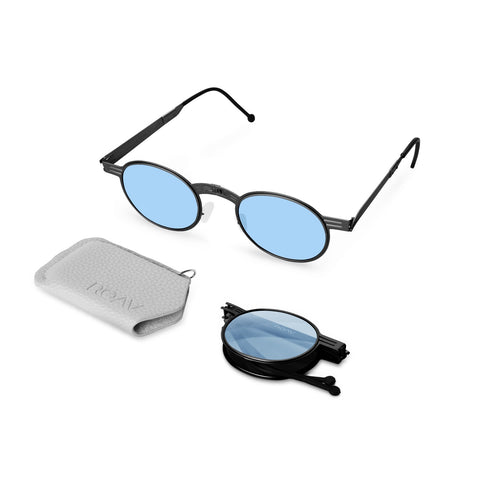 NESTOR Noir | Bleu clair