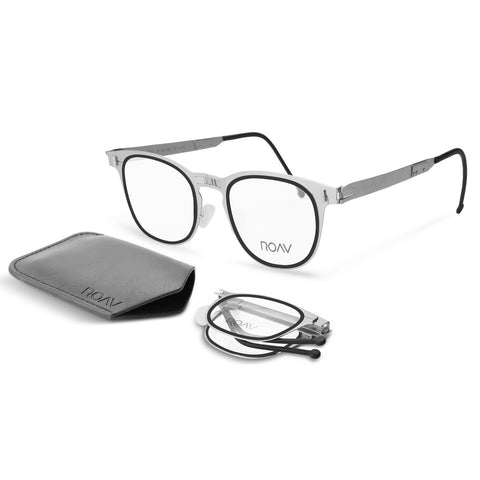 DALLAS Argent + Noir | Transparent