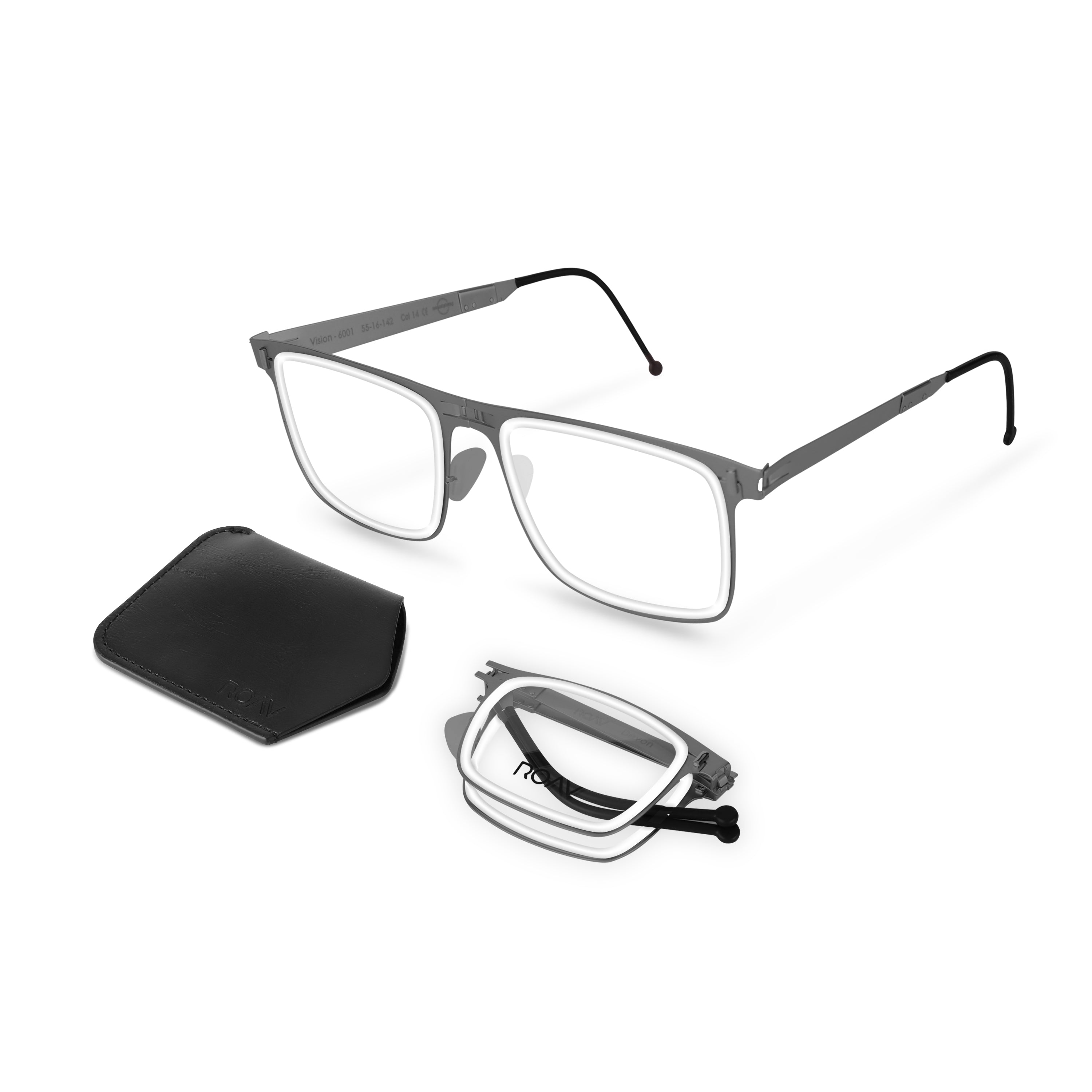DEVON Gunmetal+Crystal | Transparent