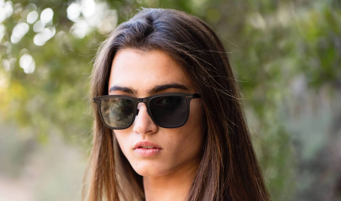 LENNOX Sunglasses – Foldable Black Wayfarer, G15 | ROAV – ROAV Eyewear